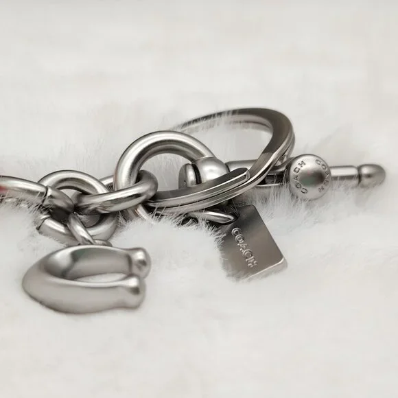 Coach Bunny Bag Charm Keychain - Picture 5 of 8